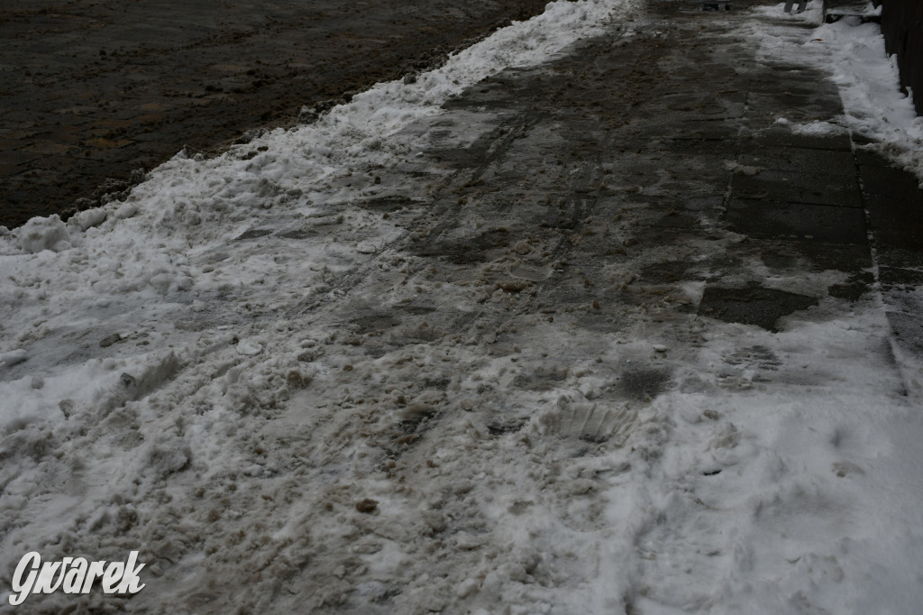 Zaśnieżone centrum Tarnowskich Gór
