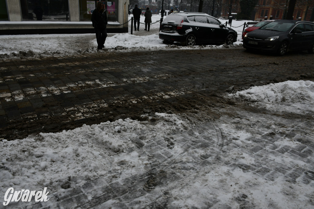 Zaśnieżone centrum Tarnowskich Gór