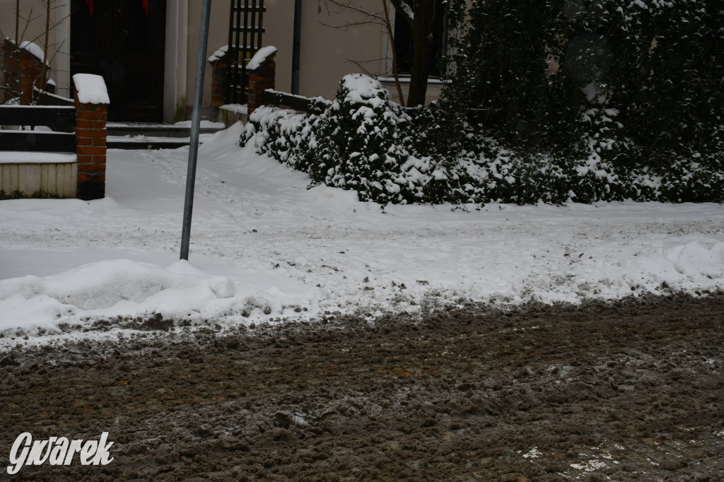 Zaśnieżone centrum Tarnowskich Gór