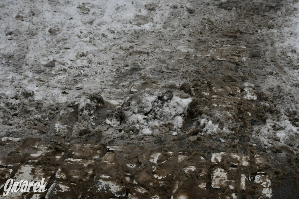 Zaśnieżone centrum Tarnowskich Gór