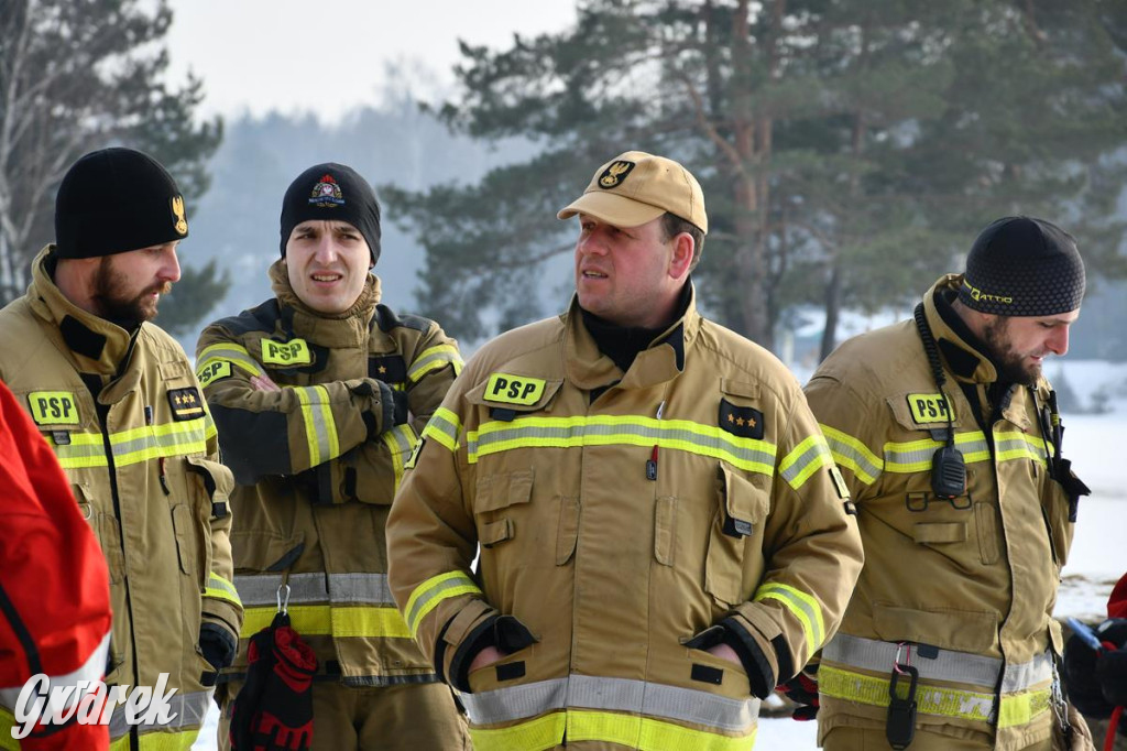 Nakło-Chechło: ćwiczenia ratownicze na lodzie