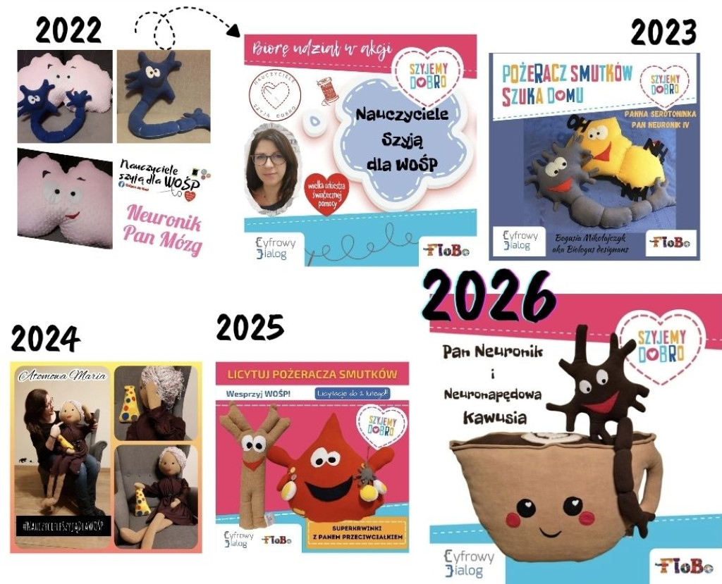 Nauczyciele dla WOŚP i pluszowa, neuronowa kawa