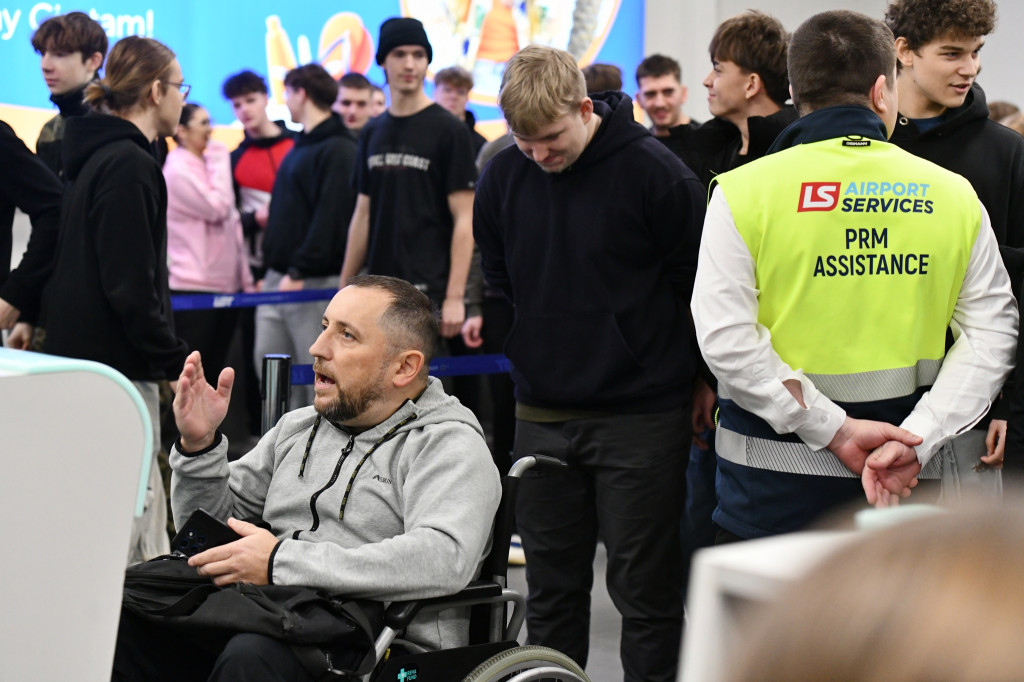 Akcja na lotnisku w Pyrzowicach, awantura i…