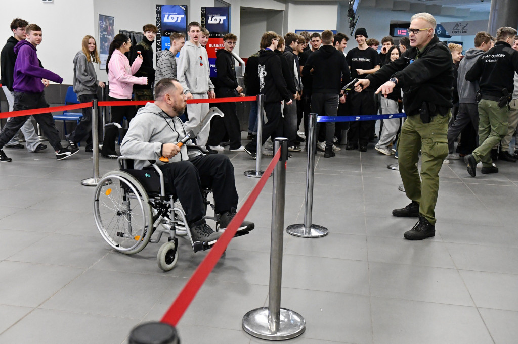 Akcja na lotnisku w Pyrzowicach, awantura i…