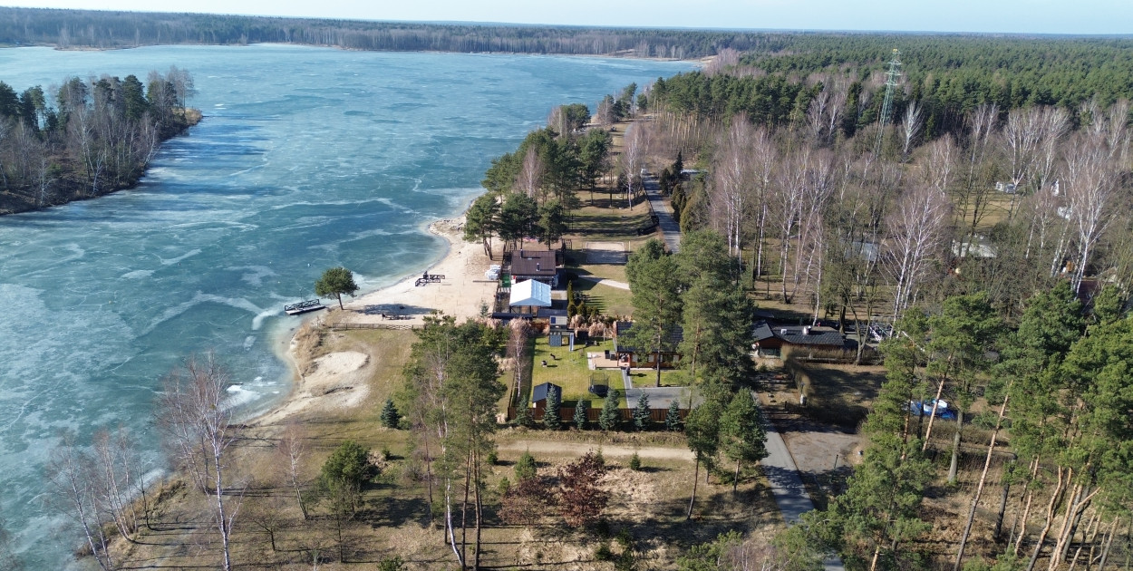 Dronem nad zalewem Nakło Chechło