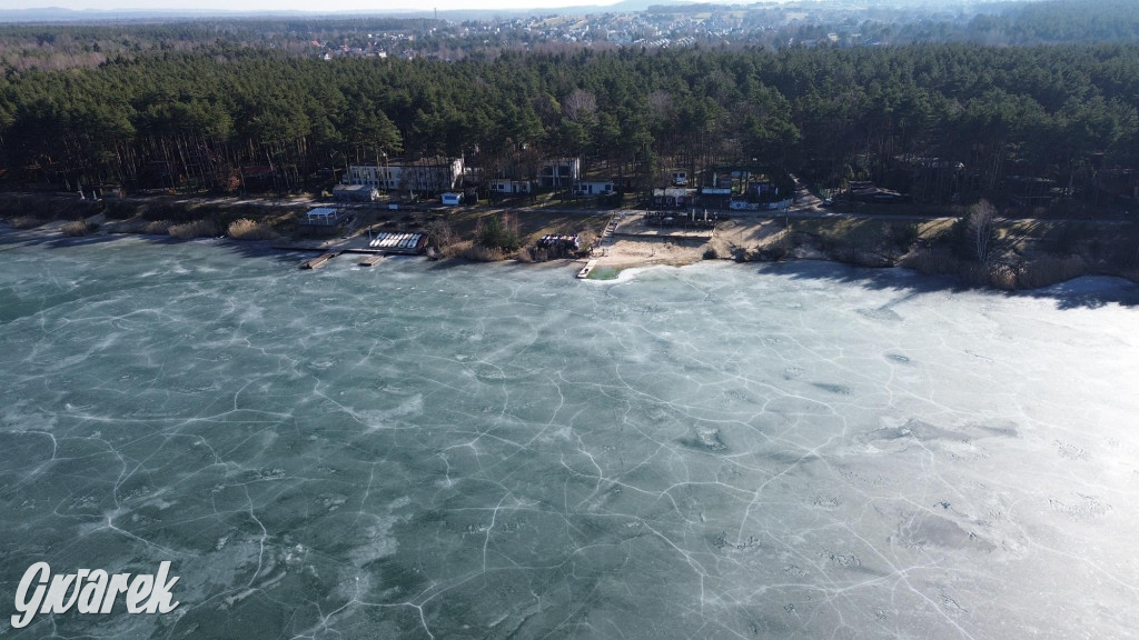 Dronem nad zalewem Nakło Chechło
