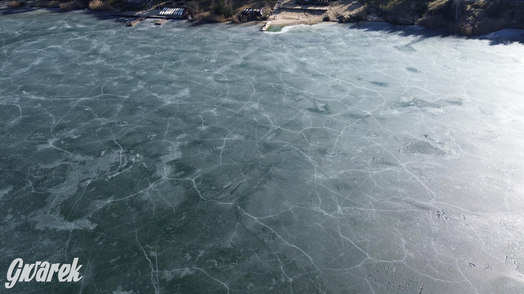 Dronem nad zalewem Nakło Chechło