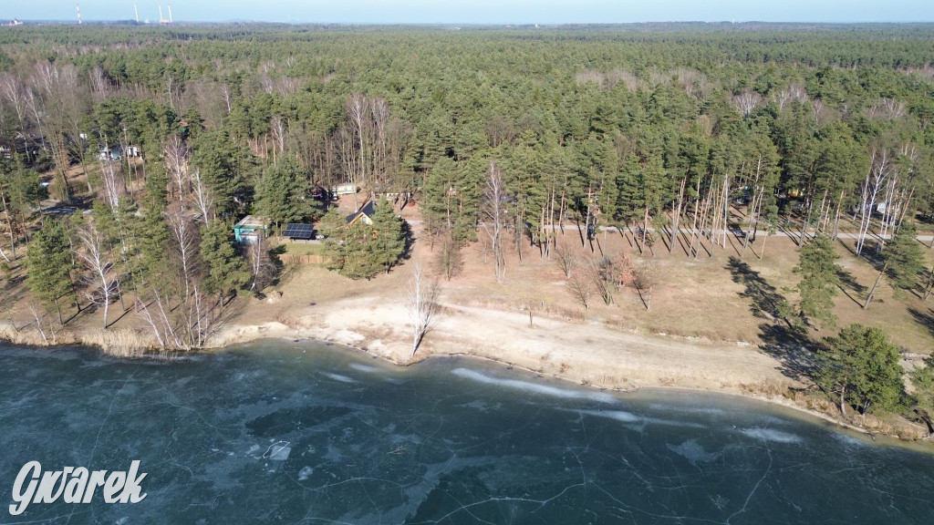 Dronem nad zalewem Nakło Chechło