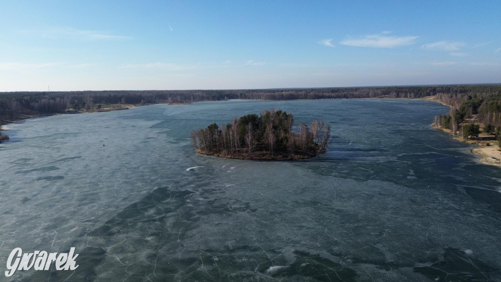 Dronem nad zalewem Nakło Chechło
