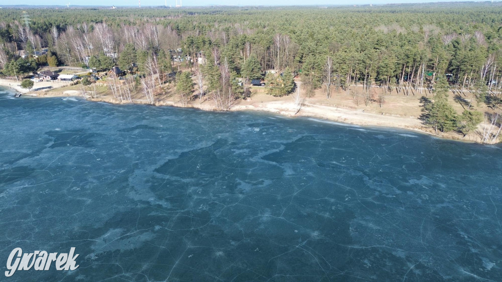 Dronem nad zalewem Nakło Chechło