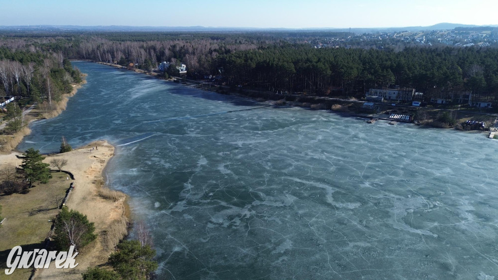 Dronem nad zalewem Nakło Chechło