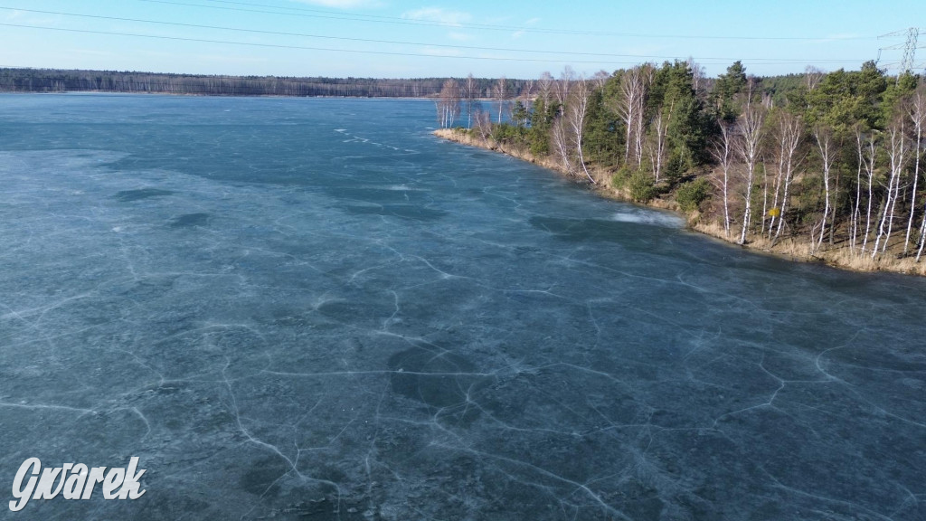 Dronem nad zalewem Nakło Chechło