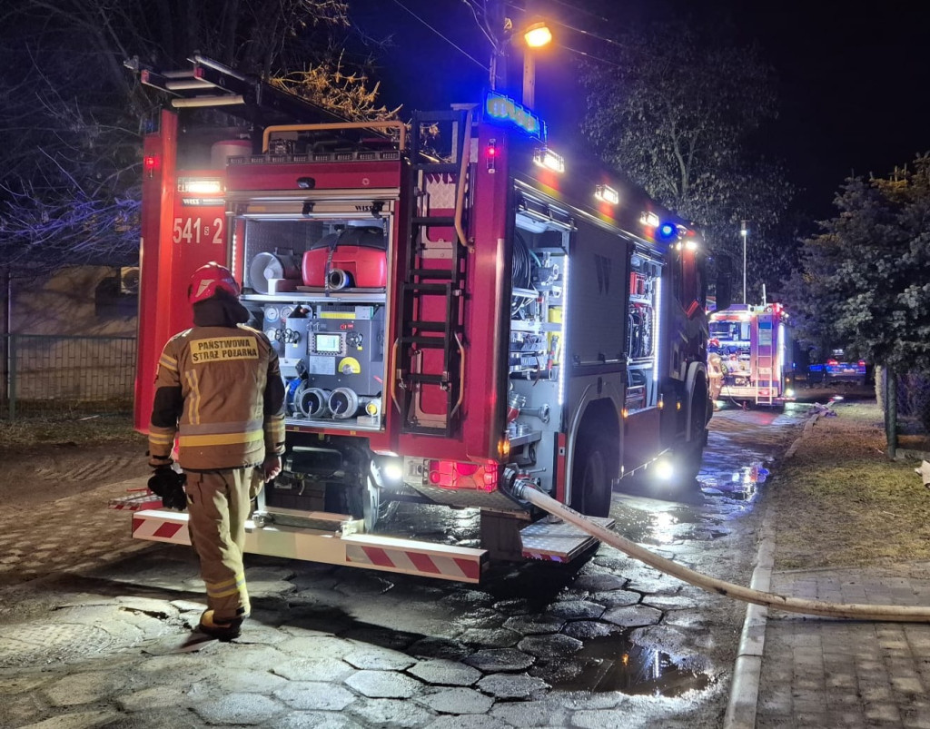 Nocny pożar  na ogródkach działkowych. Spłonęła altana