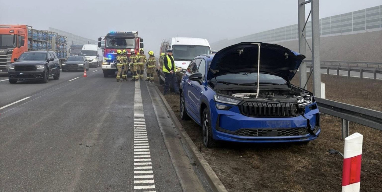 Dziś na autostradzie. Wystarczyła chwila nieuwagi