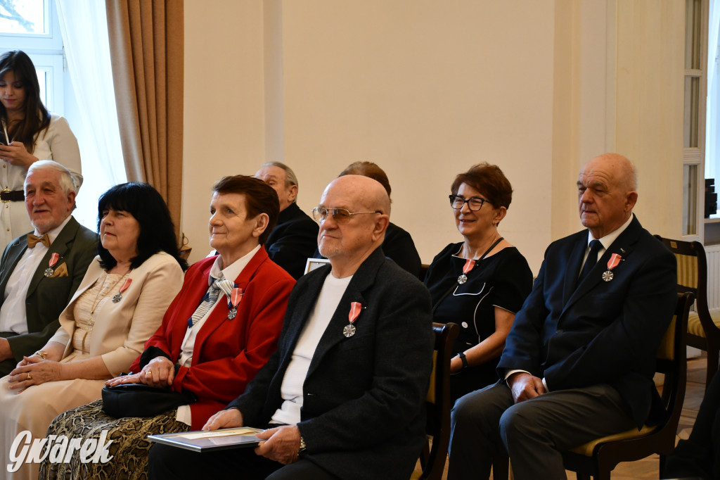 Tarnowskie Góry. 7 złotych par i 1 szmaragdowa