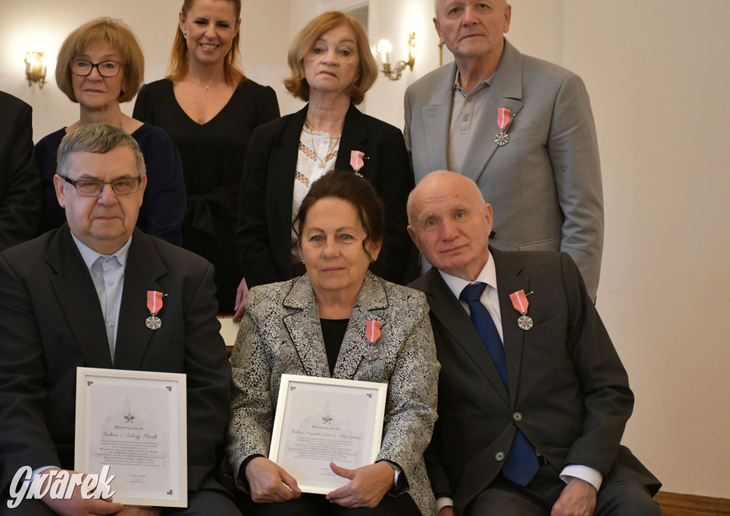 Tarnowskie Góry. 7 złotych par i 1 szmaragdowa