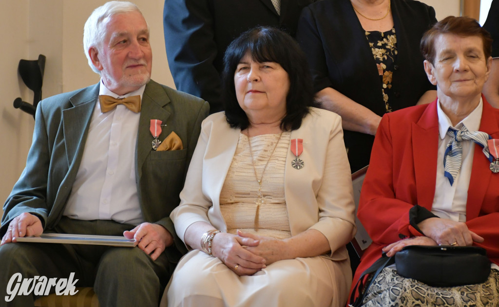 Tarnowskie Góry. 7 złotych par i 1 szmaragdowa