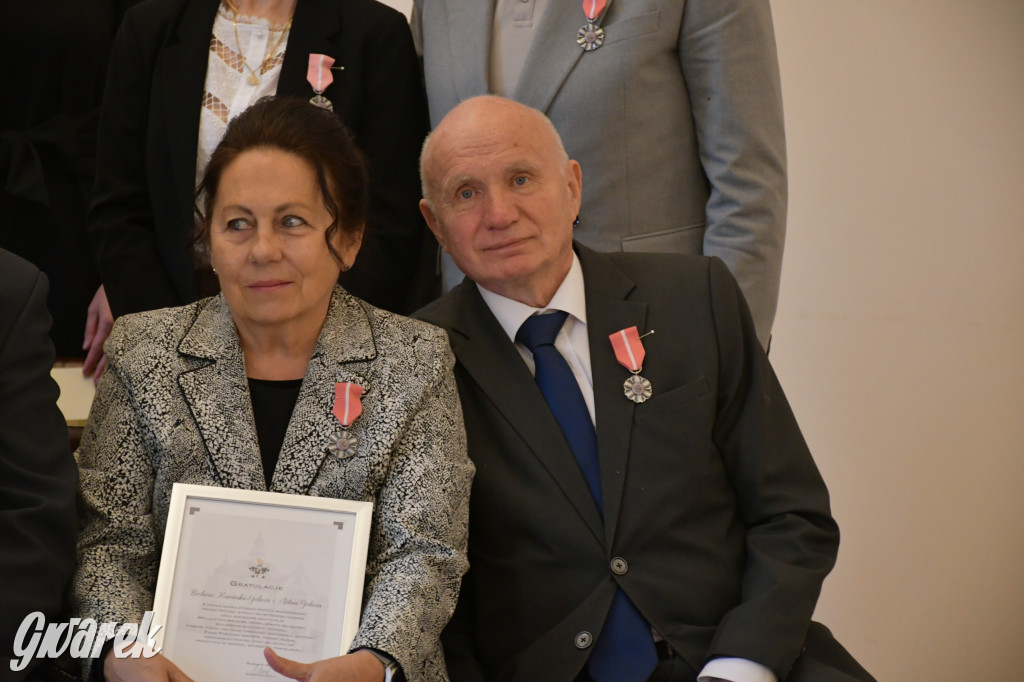 Tarnowskie Góry. 7 złotych par i 1 szmaragdowa