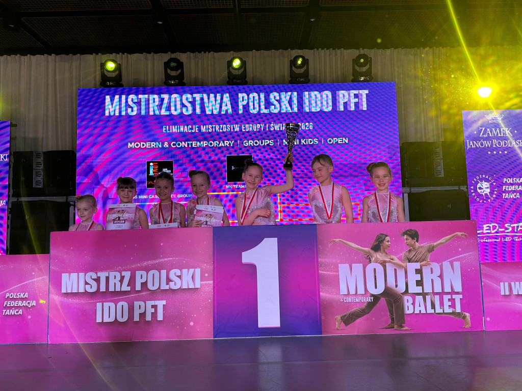 Pierwsze miejsca na mistrzostwach Polski w tańcu