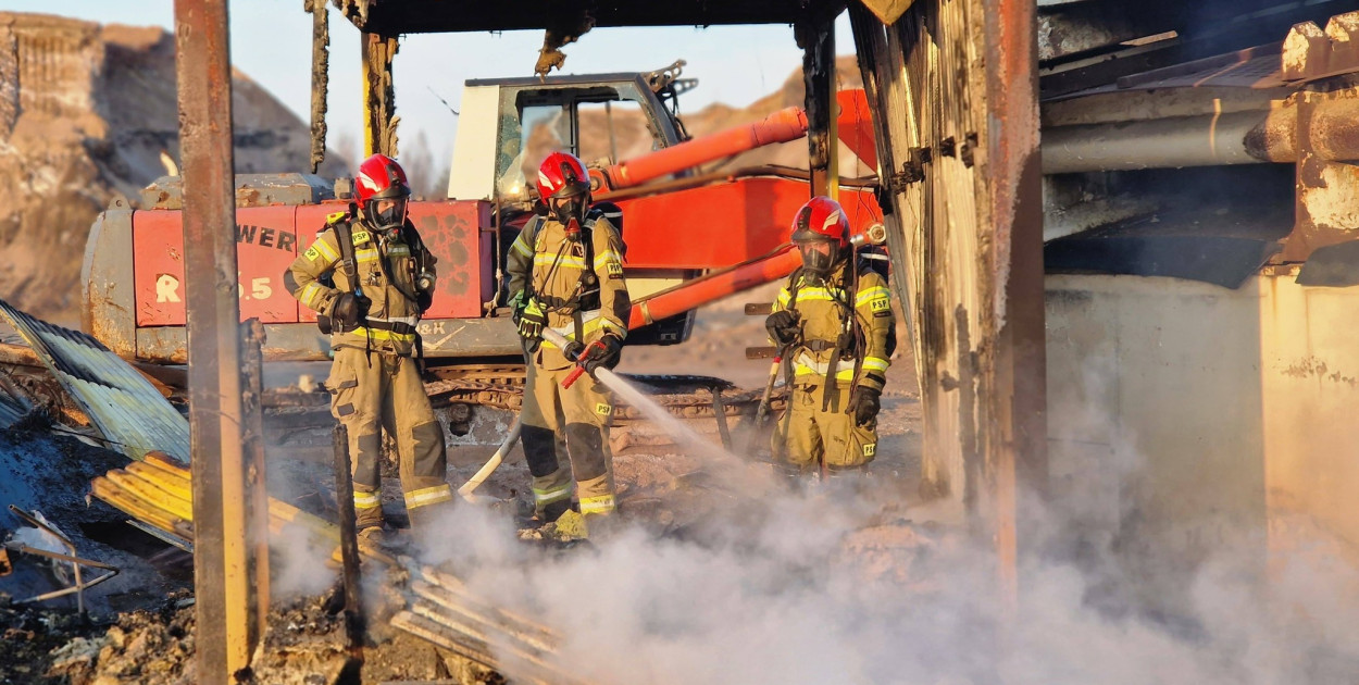 Pożar w okolicy ul. Konarskiego