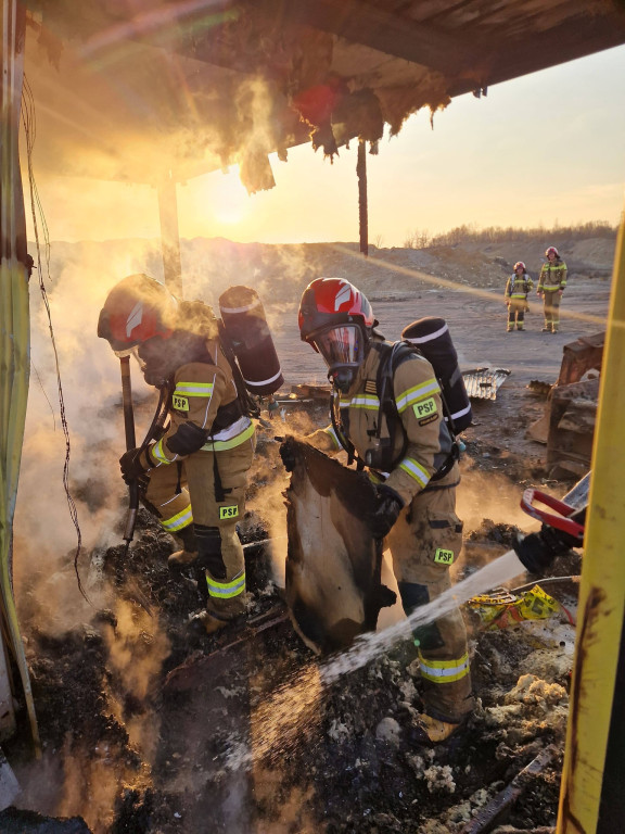 Pożar w okolicy ul. Konarskiego