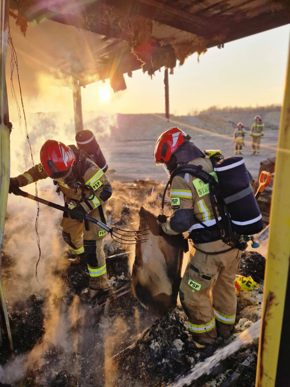 Pożar w okolicy ul. Konarskiego