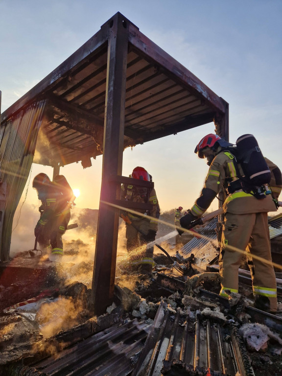 Pożar w okolicy ul. Konarskiego