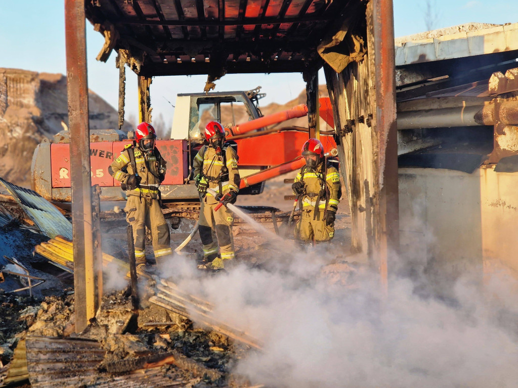 Pożar w okolicy ul. Konarskiego