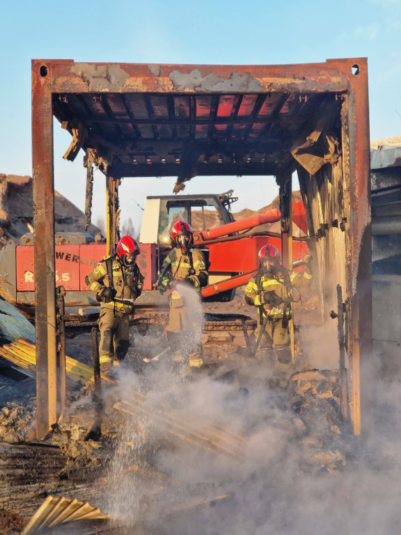 Pożar w okolicy ul. Konarskiego