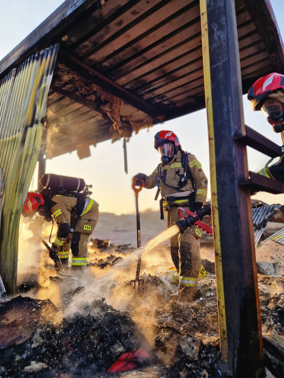 Pożar w okolicy ul. Konarskiego