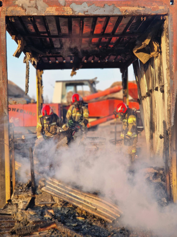 Pożar w okolicy ul. Konarskiego