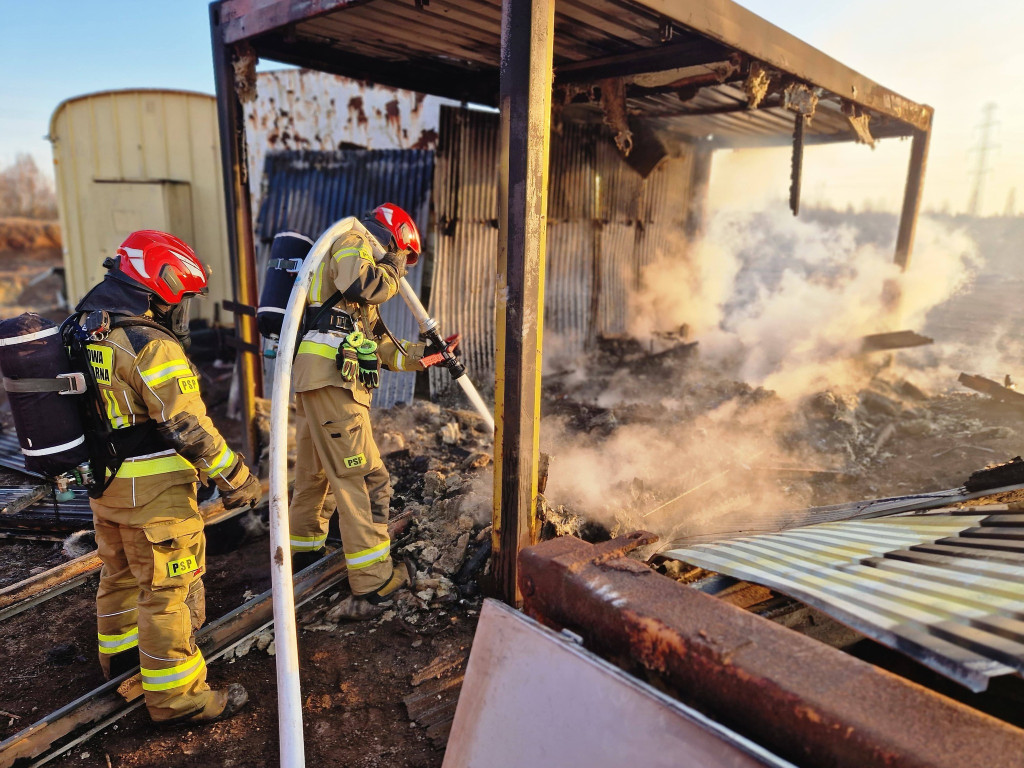 Pożar w okolicy ul. Konarskiego