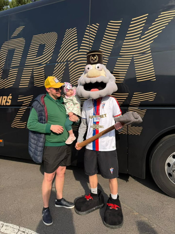 Zawodnicy Górnika Zabrze w Miasteczku Śląskim