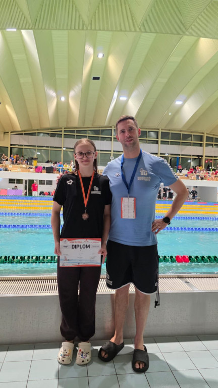 MKS Park Wodny Tarnowskie Góry z workiem medali