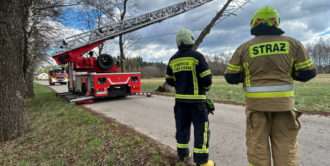 Silny wiatr. Strażacy interweniowali kilkadziesiąt razy