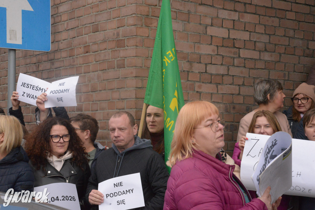 Protest pracowników ZUS w Tarnowskich Górach