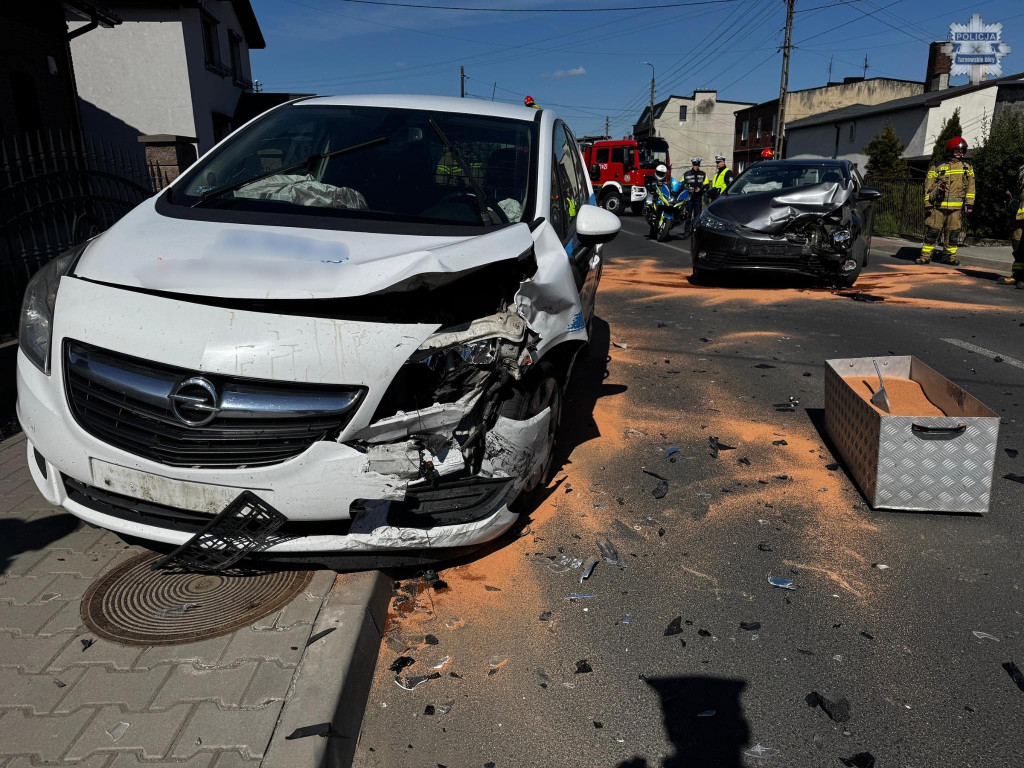 Tarnowskie Góry. Zderzenie aut na Radzionkowskiej
