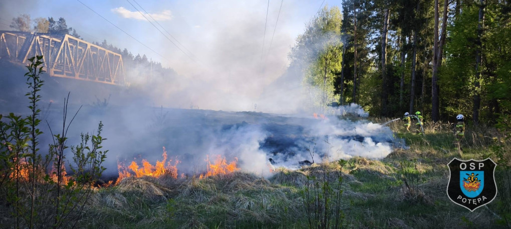 Powiat tarnogórski. Pożar przy ul. Leśnej. Akcja zastępów OSP