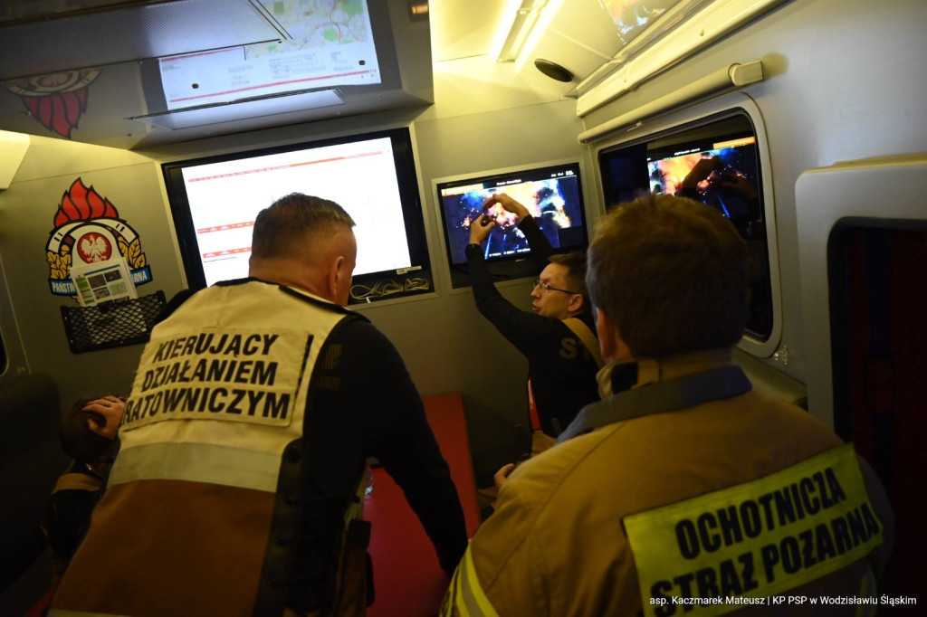 Pożar w Gliwicach. Dym widać było z wielu kilometrów