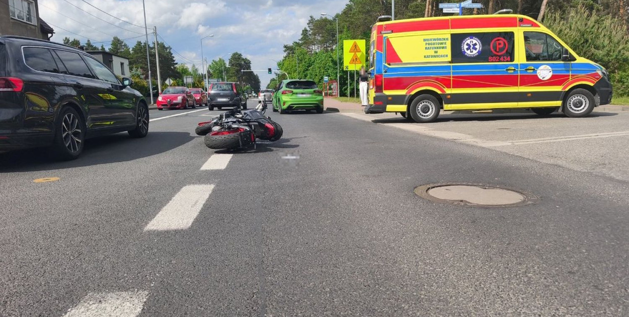 Potrącenie motocyklisty, pomogli świadkowie