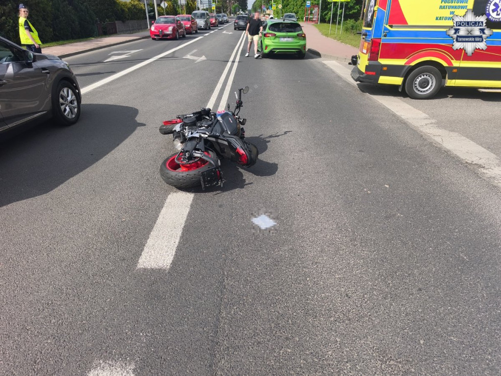 Potrącenie motocyklisty, pomogli świadkowie