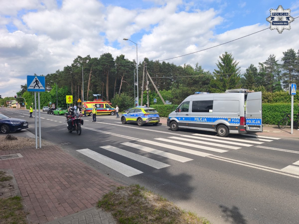 Potrącenie motocyklisty, pomogli świadkowie
