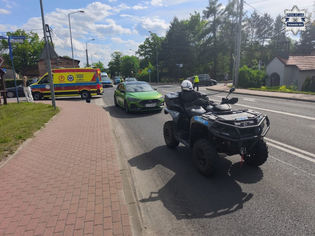 Potrącenie motocyklisty, pomogli świadkowie
