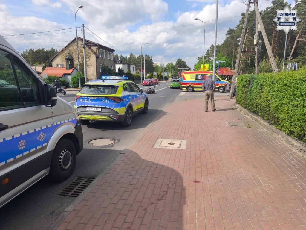 Potrącenie motocyklisty, pomogli świadkowie