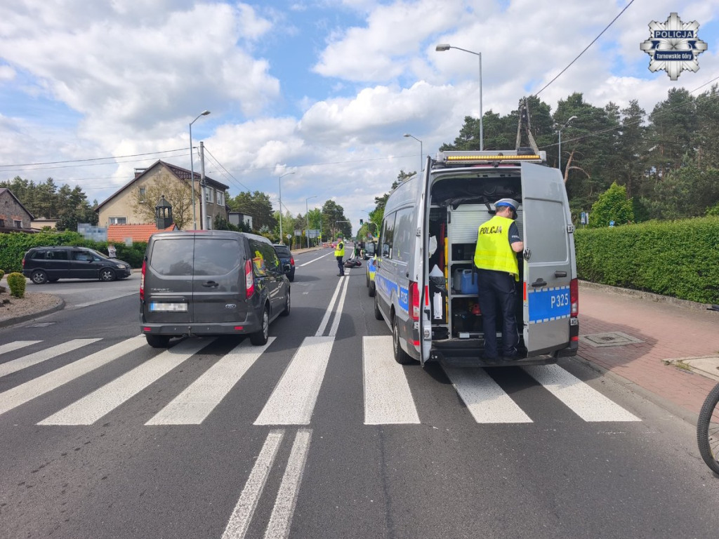 Potrącenie motocyklisty, pomogli świadkowie
