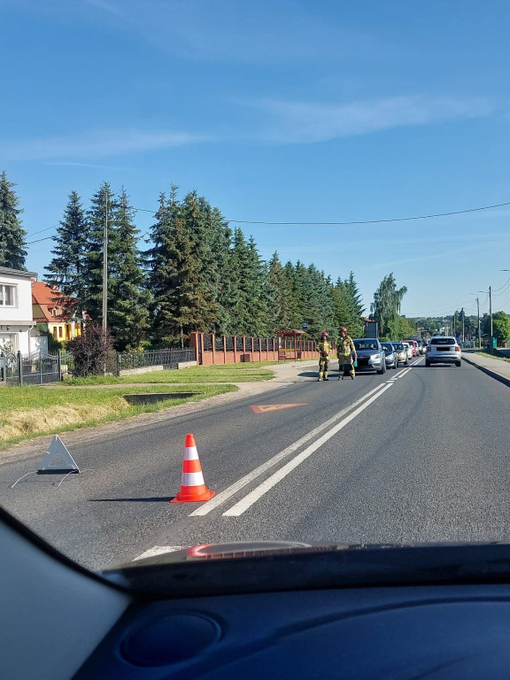 Zderzenie trzech osobówek na Bytomskiej