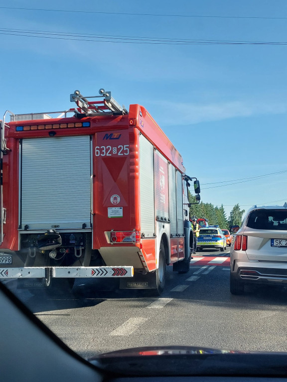 Zderzenie trzech osobówek na Bytomskiej