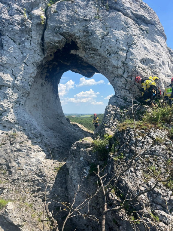 Strażacy z Radzionkowa w akcji na Jurze