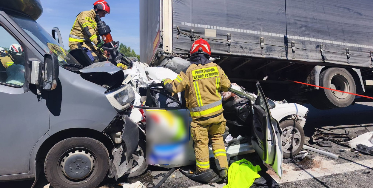 Wypadek na A1. Wjazd na Łódź zablokowany