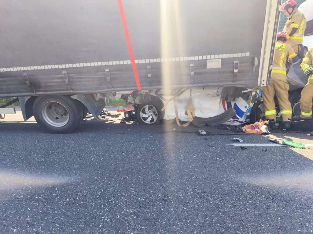 Wypadek na A1. Wjazd na Łódź zablokowany